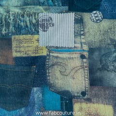 Jeans Spun Print Fabric