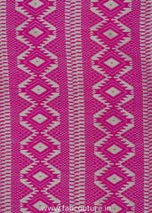 Pink Lurex Jacquard Fabric