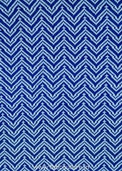 Blue Chevron Jacquard Fabric