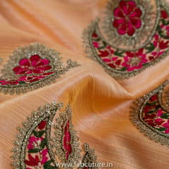 Poly Silk Embroidery (2.2 Meter Cut Piece )
