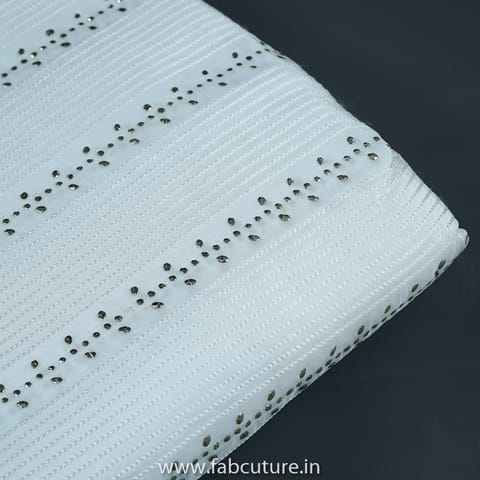 White Dyeble Upada Embroidery
