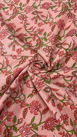 Pure Hand Printed Cotton Fabric