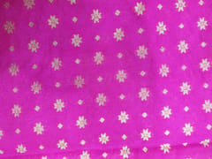 Magenta Silk brocade fabric