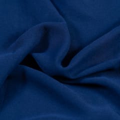 Blue Color Double Georgette Lycra