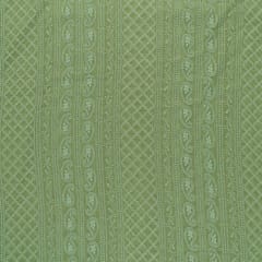 Mehendi Green Color Georgette Chikan Embroidery