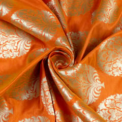 Orange Color Marigold Brocade