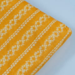 Yellow Cotton Voil Print