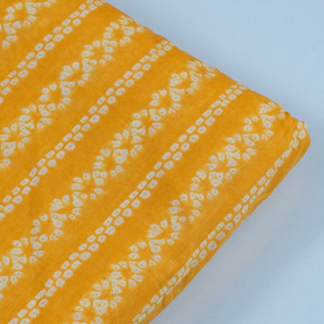 Yellow Cotton Voil Print