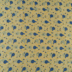 Yellow Cotton Discharge Print