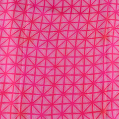 Pink Color Georgette Satin Print