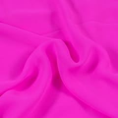 Bright Pink Poly Georgette