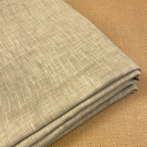 Light Grey Color Pure Linen 44 Lea