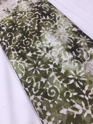 Authentic Hand Block Batik Print in 2 Colour Dyeing on Modal Satin