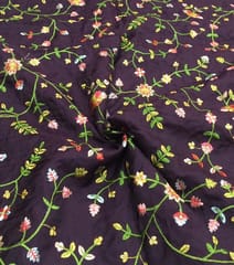 Elegant Jaal work of Multi Colour Thread on Upada Silk