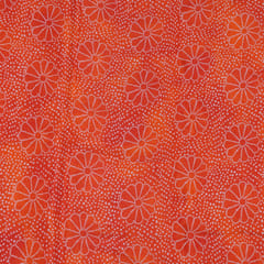 Orange Color Chinon Chiffon Bandhni Print