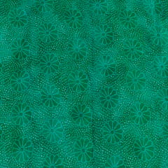 Green Color Chinon Chiffon Bandhni Print
