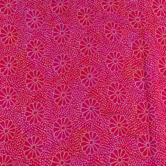Majenta Color Chinon Chiffon Bandhni Print