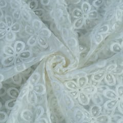 Dyeable Organza embroidery