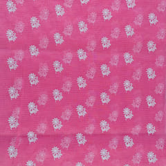 Pink Color Pure Kota Thread Embroidery