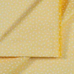 Yellow Color Glace Cotton Print
