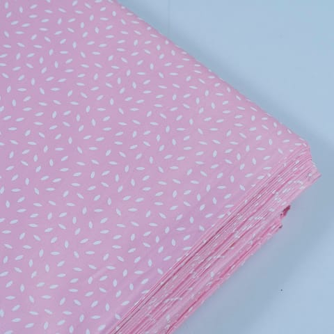 Pink Color Glace Cotton Print