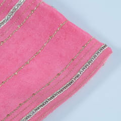Pink Color Chinon Chiffon Embroidery