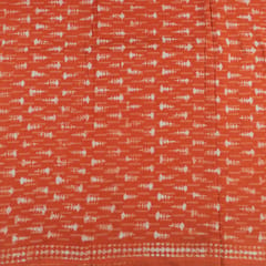 Orange Cotton Batik Print