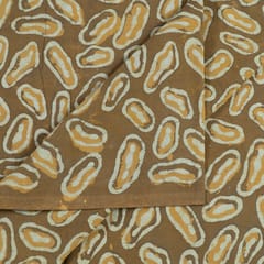 Light Brown Cotton Batik Print
