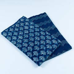 Indigo Blue Cotton Batik Print  Mix Match Set