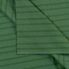 Green Color Cotton Kantha Dobby
