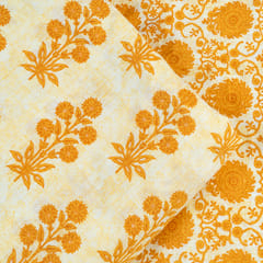 Yellow Cotton Print Set