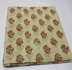 Cream base fabric with flowers