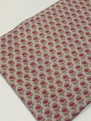 Khaki colour  base with pink flowers
