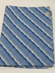 Blue base fabric with stripes