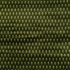 Green Color Mashru Silk Ajrakh Print (1.90Mtr Piece)