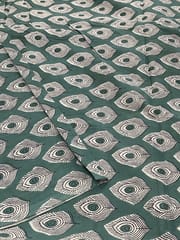 Grey base fabric with leaves