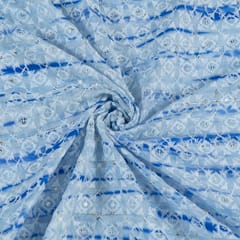 Cotton Chikan Tie and Dye Print
