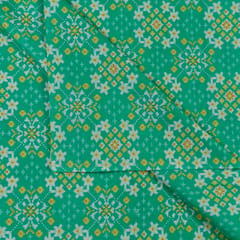 Green Color Cotton Flex Patola Print