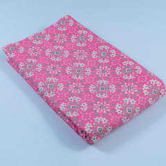 Pink Color Cotton Flex Patola Print
