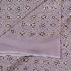 Pink Georgette Embroidery