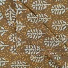 Mustard Color Cotton Cambric Batik Print (1Mtr cut Piece)