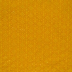 Mustard Color Georgette Chikan Embroidery