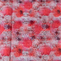 Pink Color Organza Digital Print