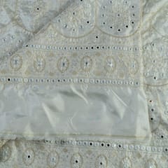 Upada Silk Faux Mirror Embroidery