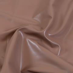 Biege Color Faux Leather Lycra