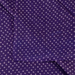 Purple Color Georgette Satin Bandhni Print
