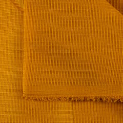Mustard Yellow Color Cotton Doria Checks