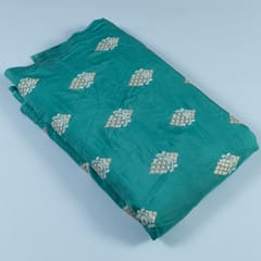 Green Color Muslin Embroidery