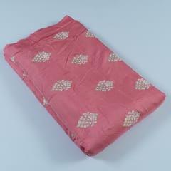 Onion Pink Color Muslin Embroidery