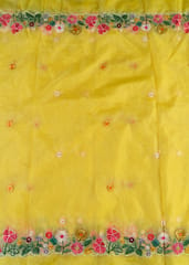 Yellow Organza Thread Embroidery Set